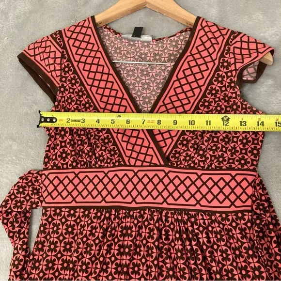 City Trisngles Elegant Geometric Patterned Dress Size M - Picture 12 of 14